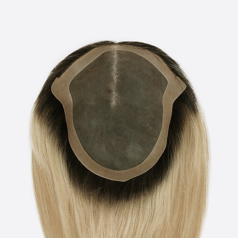 Rose Women’s Hair Toupee Is Mono Toupee With NPU Perimeter
