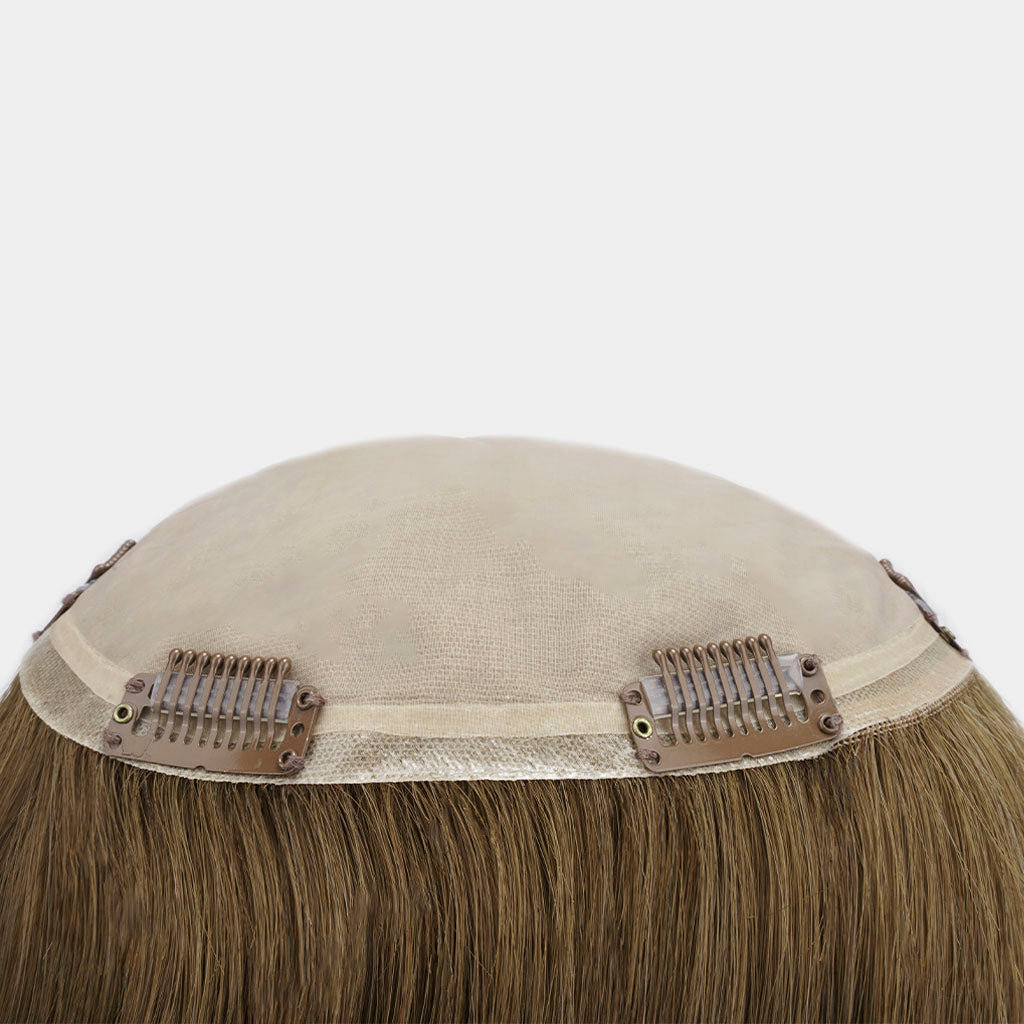 Clip-in Silk Top Human Hair Topper for Women
