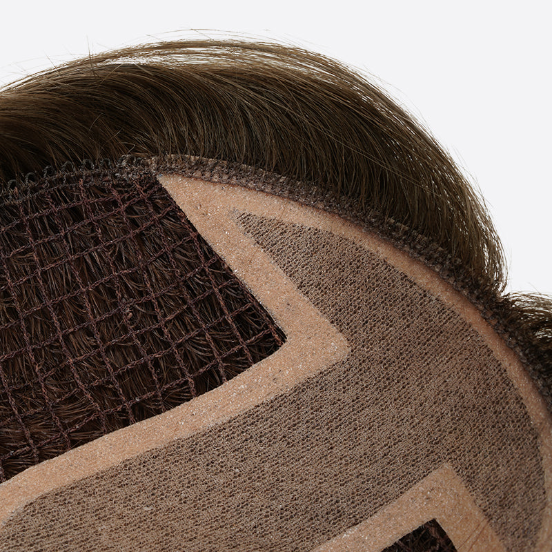 Hair Topper For Women Is Silk Part With Fishnet Topper