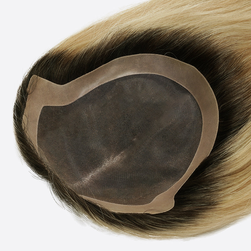 Rose Women’s Hair Toupee Is Mono Toupee With NPU Perimeter