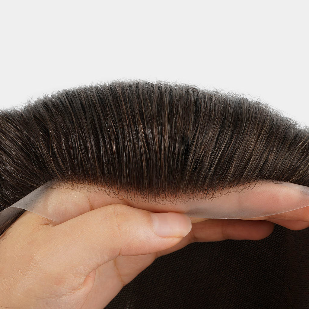 AUSTRALIA Men's Lace Hair System With PU Perimeter Wholesale