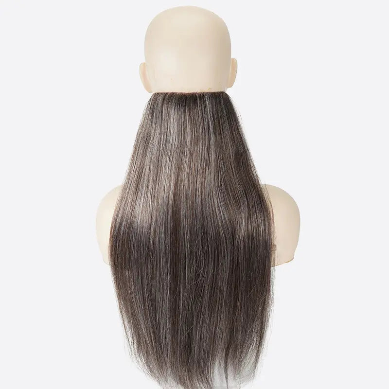 Lace With NPU Partial Topper Female Hair Replacement