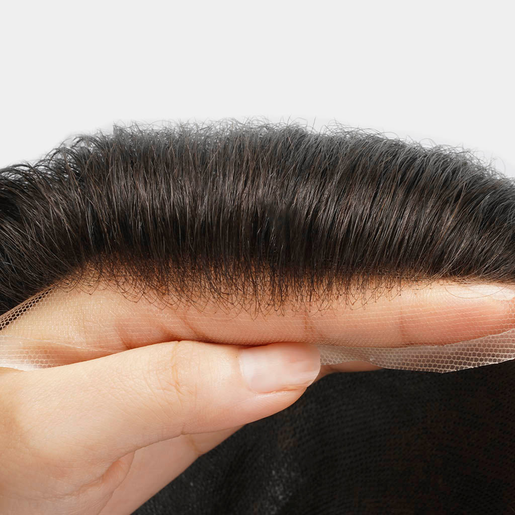 Men's Lace Front Hairpiece Wholesale 0.08 mm Super Thin Skin