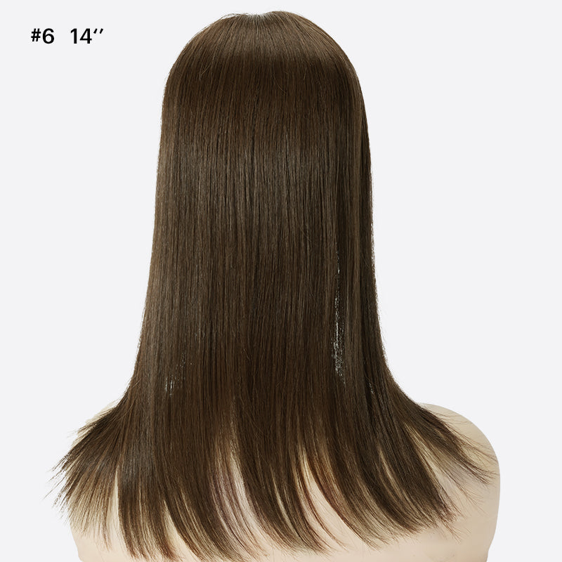 Hair Topper For Women Is Silk Part With Fishnet Topper