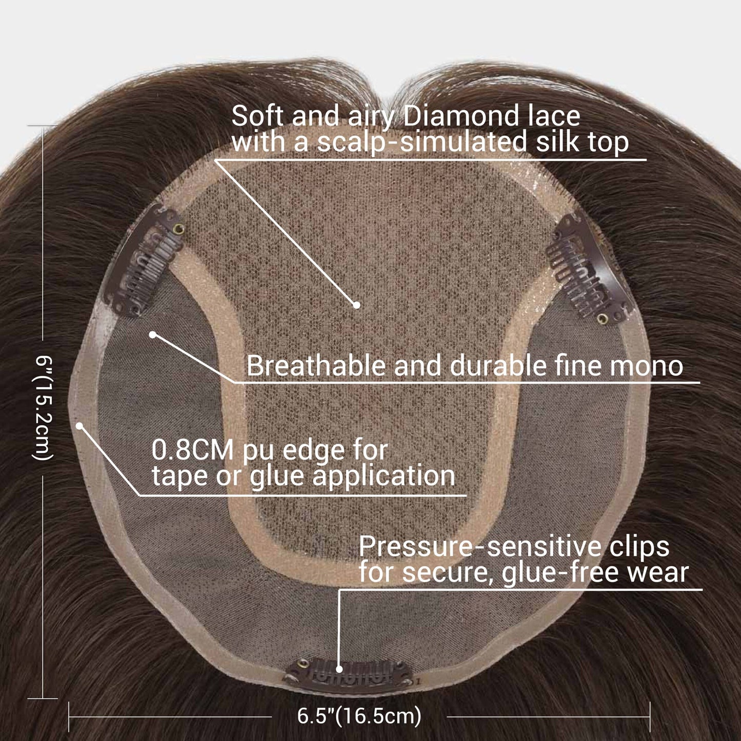 Top-Tier Silk Top Topper With Cuticle-Aligned Mongolian Hair