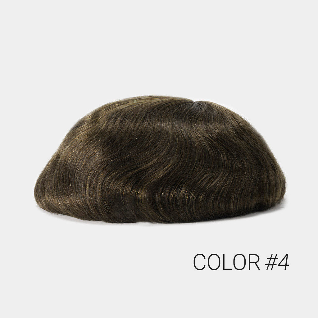 Monofilament Hair System Realistic High Quality Stock Toupee