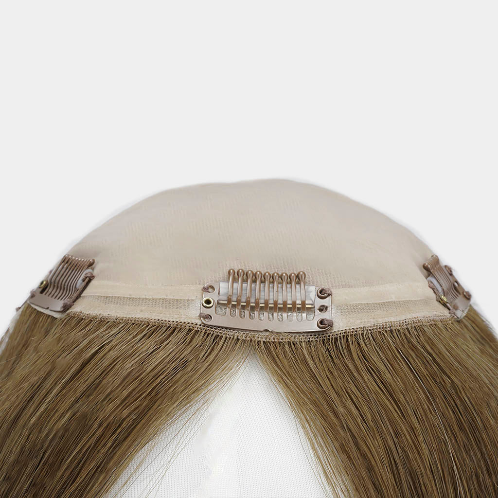 Clip-in Silk Top Human Hair Topper for Women