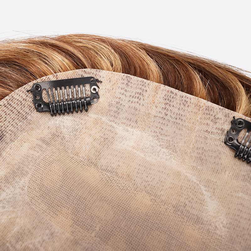 Human Hair Silk Top Topper Is Highlighted Hair Topper