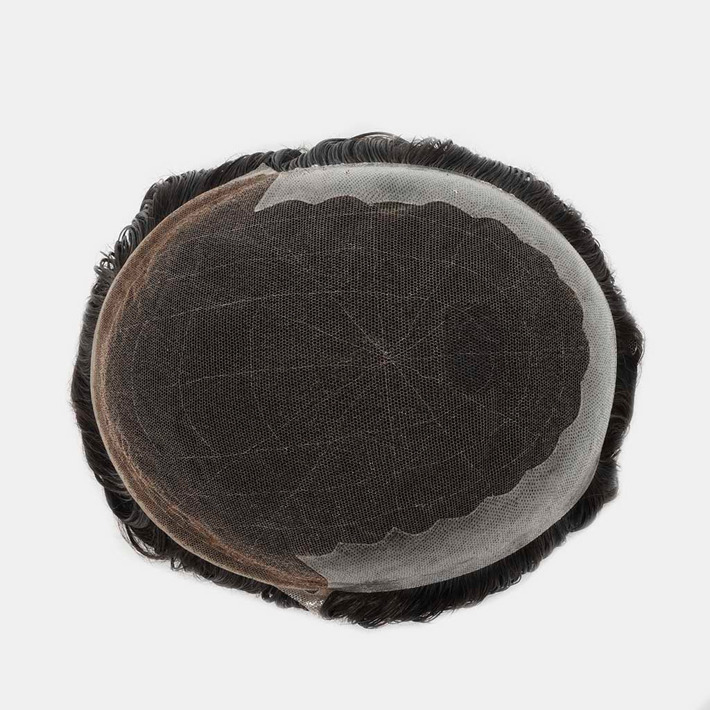 French Lace Men's Hair System With PU Sides and back