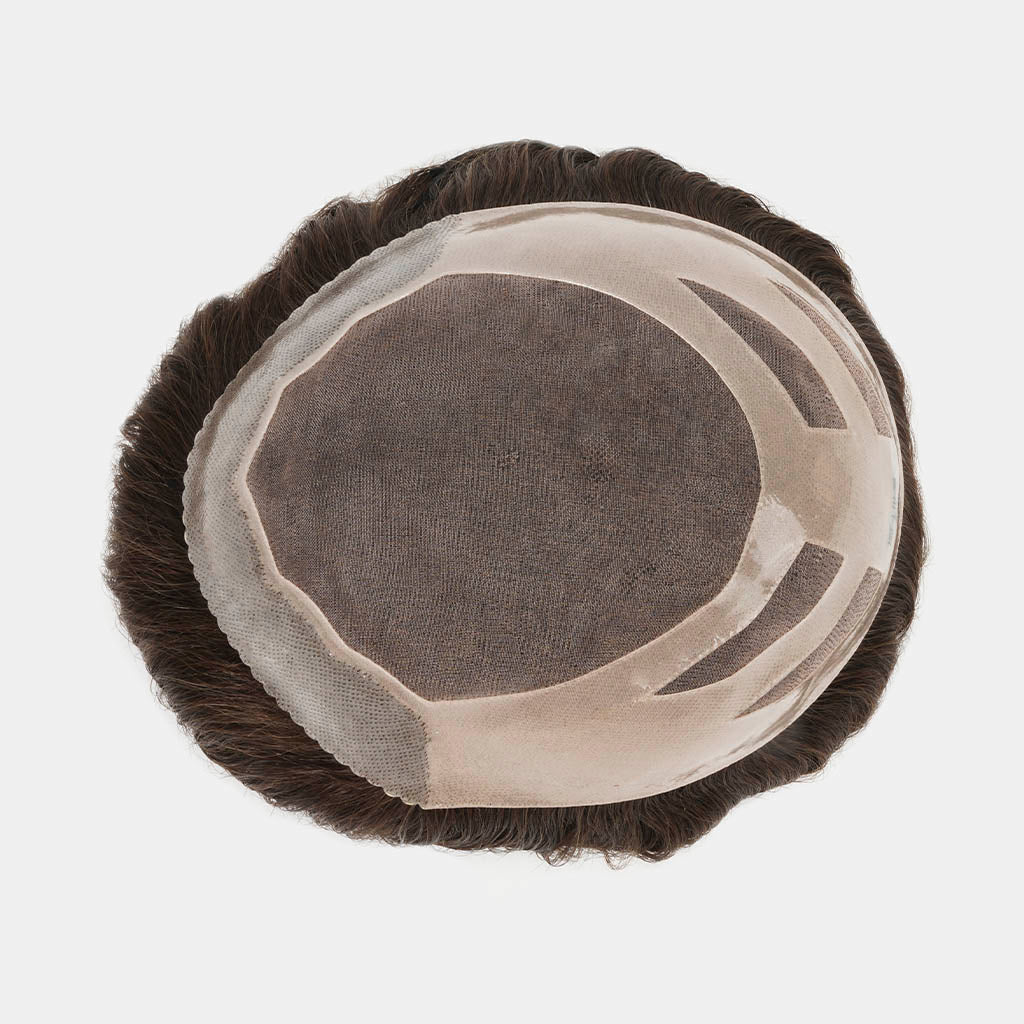 Monofilament Hair System Realistic High Quality Stock Toupee