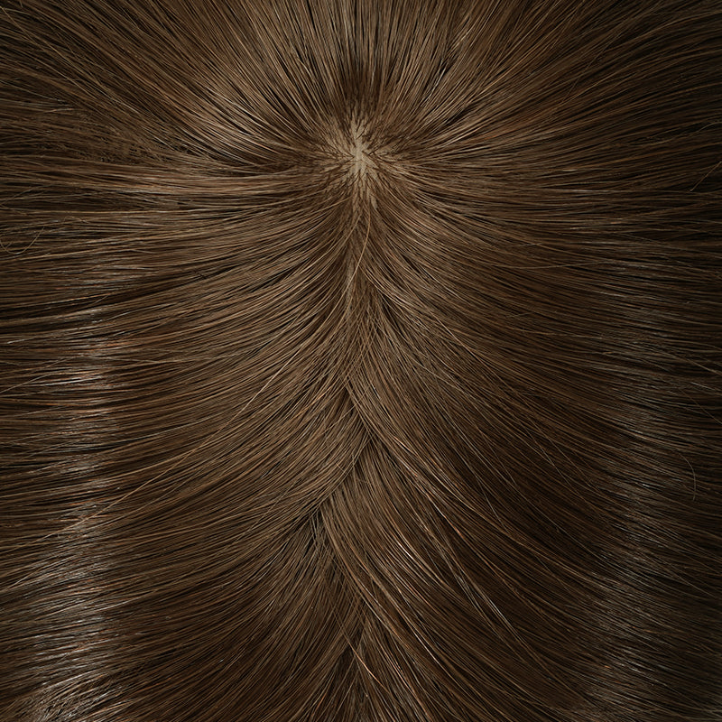 Hair Topper For Women Is Silk Part With Fishnet Topper