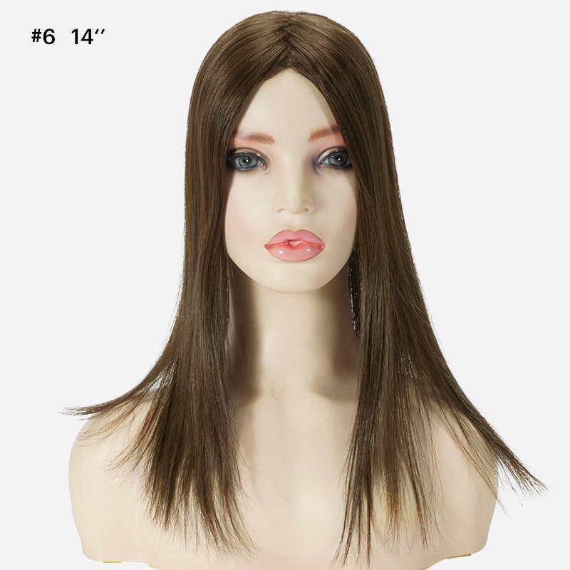 Hair Topper For Women Is Silk Part With Fishnet Topper