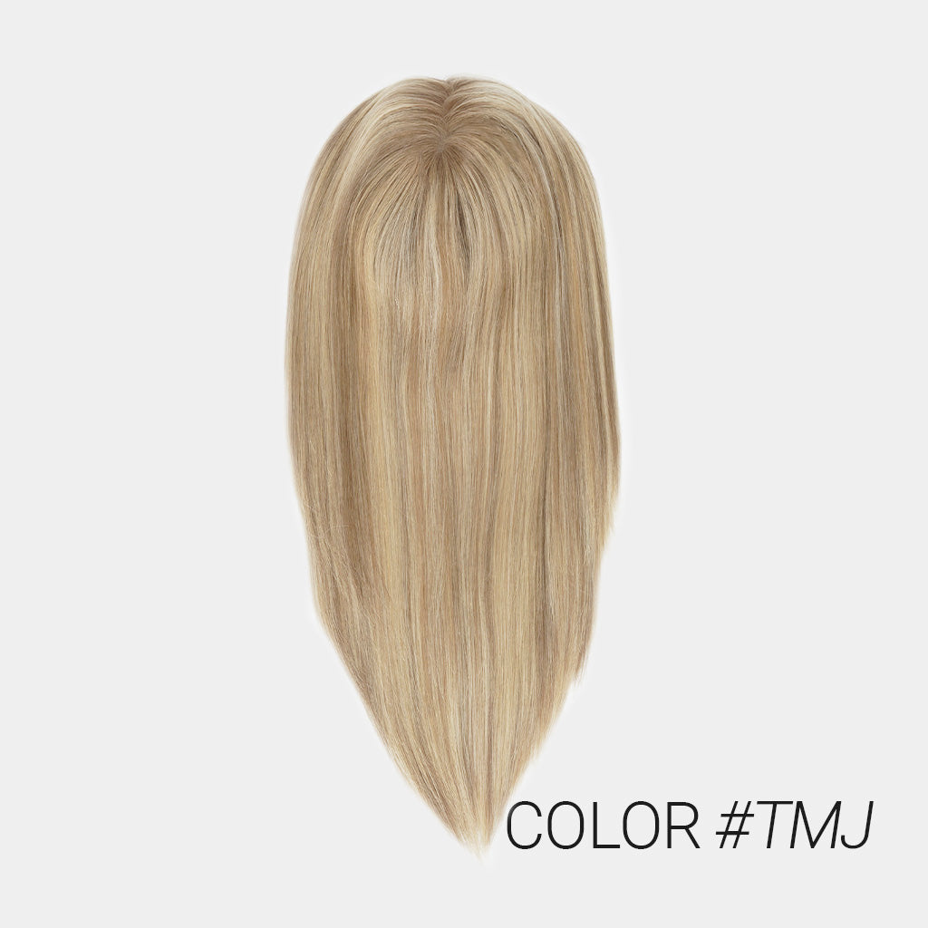 Deluxe Mono Top Human Hair Topper with an NPU Front