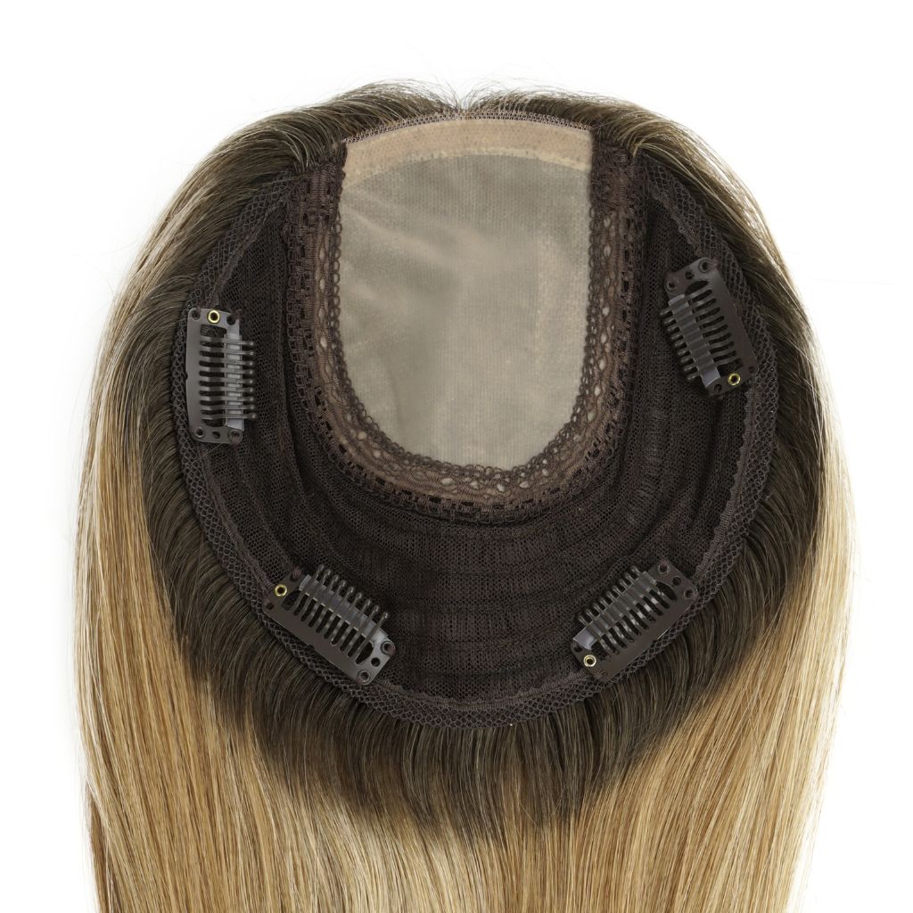 Silk Top Hair Toppers with Wefted Back for Women Wholesale