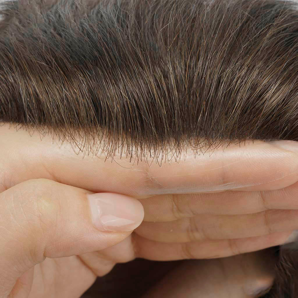 0.06mm Wholesale Thin Skin Hair Systems Men’s Toupee Hair Pieces Supplier