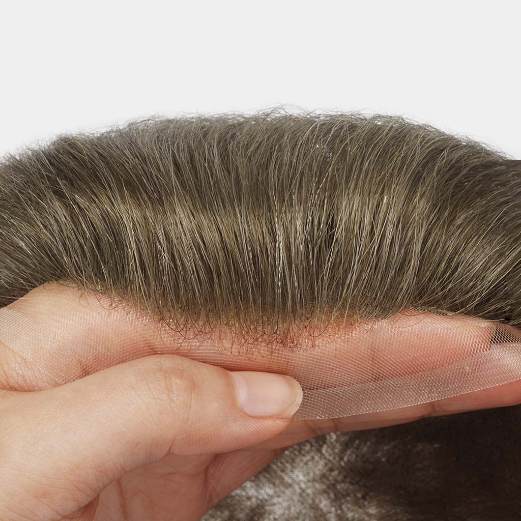 Monofilament Toupee for Men Wholesale 80% Density
