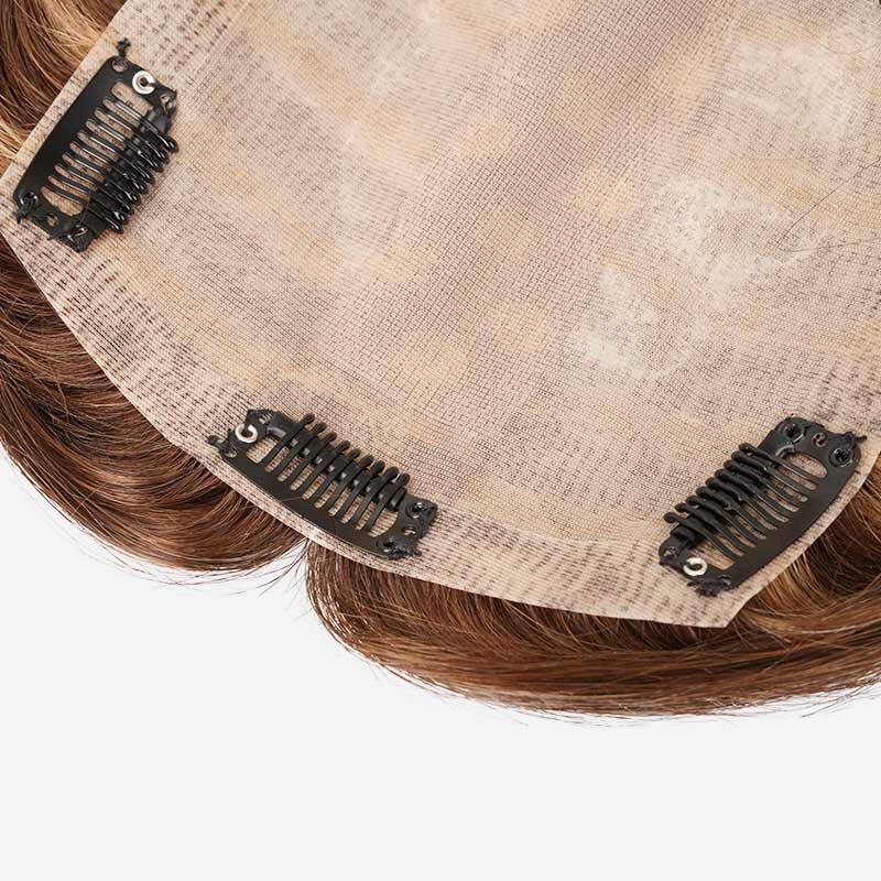 Human Hair Silk Top Topper Is Highlighted Hair Topper