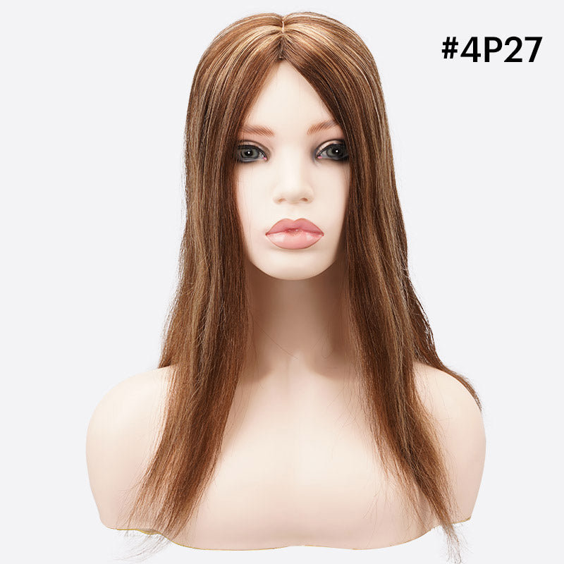Human Hair Silk Top Topper Is Highlighted Hair Topper