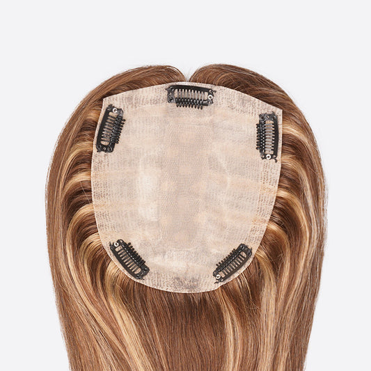 Human Hair Silk Top Topper Is Highlighted Hair Topper