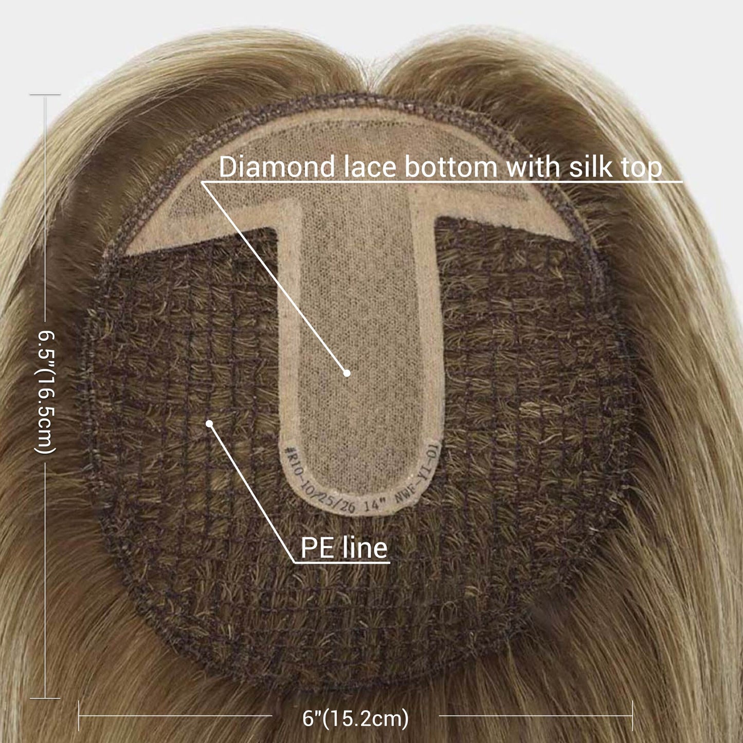 Salon Exclusive Silk Top Mesh Integration Hair Topper
