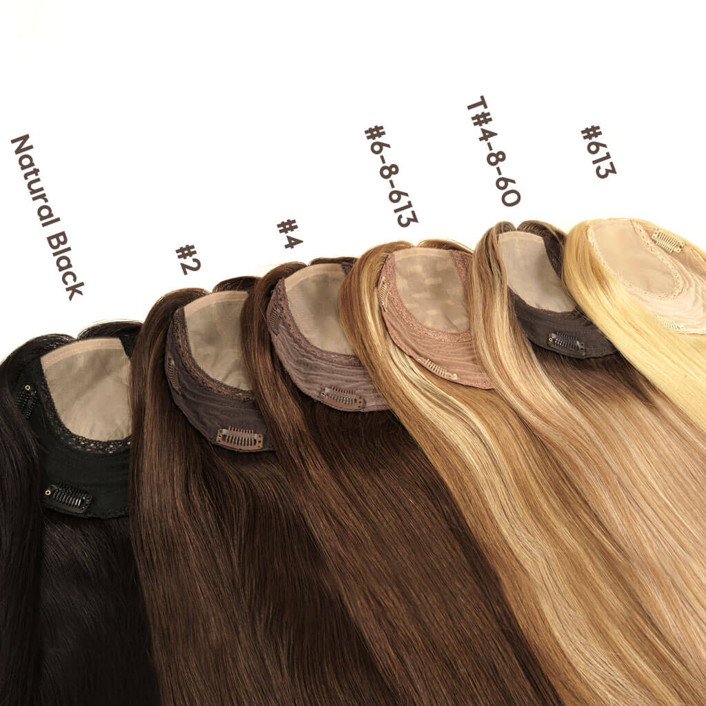 Silk Top Hair Toppers with Wefted Back for Women Wholesale