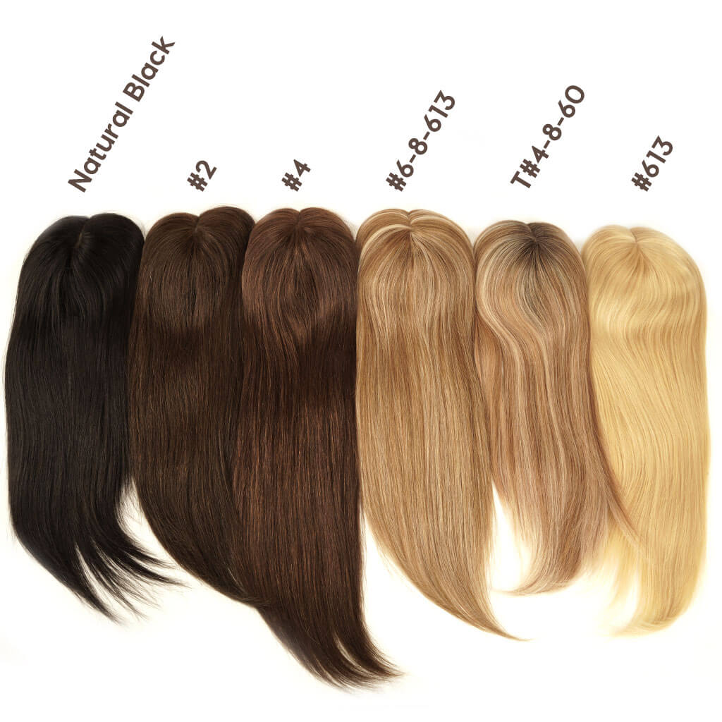 Silk Top Hair Toppers with Wefted Back for Women Wholesale