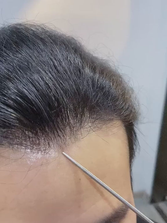 0.06mm Wholesale Thin Skin Hair Systems Men’s Toupee Hair Pieces Supplier