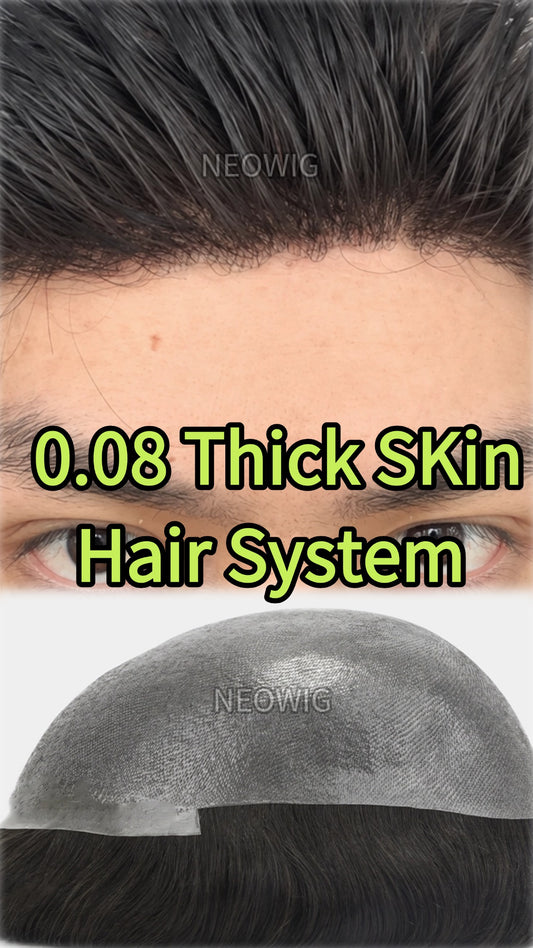 0.08mm Skin Hair System for Men
